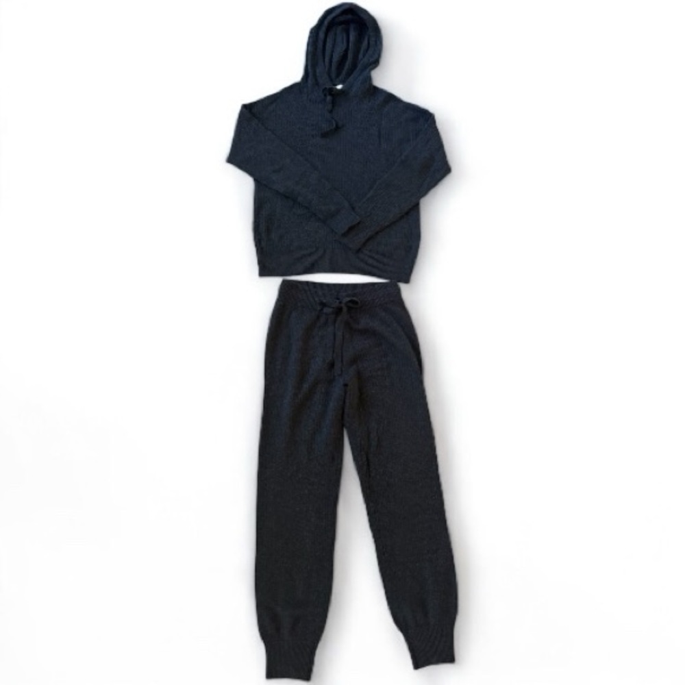 Spiritual Gangster Set Houston Rib Knit Hoodie & Jogger Sz S